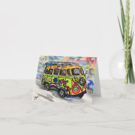 Kleine, 4-inch x 5,6-inch geheugenkaart Hartelijk  Bedankkaart (Voorkant)