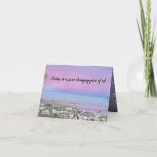 Kleine, 4-inch x 5,6-inch gevouwen notitiekaart