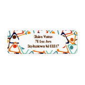 Kleine 70s Driehoeken Etiket (Voorkant)