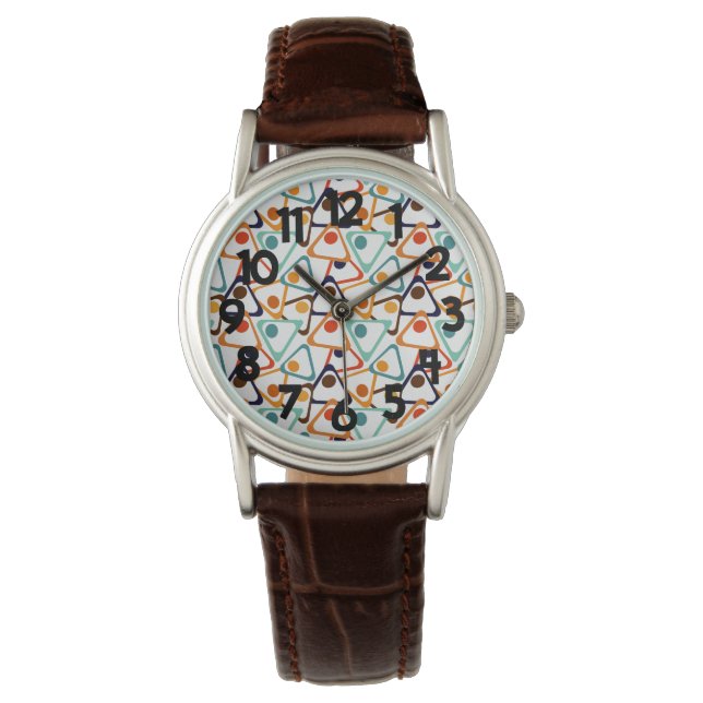 Kleine 70s Driehoeken Horloge (Voorkant)