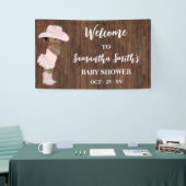 Kleine AA Cowgirl Western Welkom Baby Shower Spandoek (Beurs)