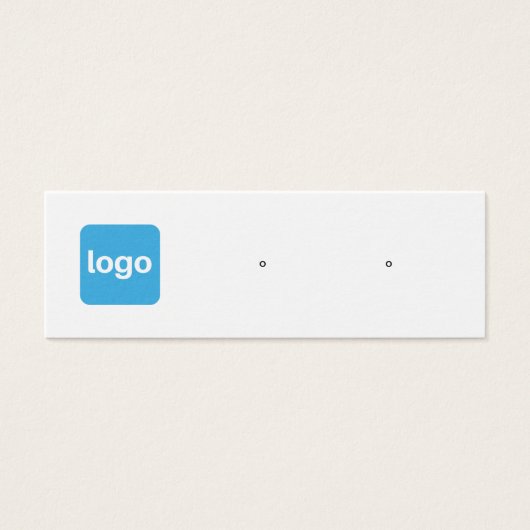 Kleine, aangepaste, Logo toevoegen met een weergav Mini Visitekaartjes (Voorkant)