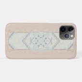 kleine Aangepaste naam Delicate Seashell Medaillon Case-Mate iPhone Case (Achterkant (horizontaal))