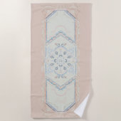 kleine, AANGEPASTE NAAM Delicate Seashell Strandlaken (Voorkant)