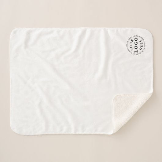 Kleine aangepaste Sherpa-deken - Zakelijke brandin Sherpa Deken (Voorkant (horizontaal))