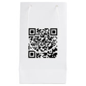 Kleine aangepaste tas met QR-code voor merkpromoti Klein Cadeauzakje (Voorkant)