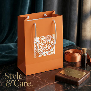 Kleine aangepaste tas met QR-code voor merkpromoti Klein Cadeauzakje