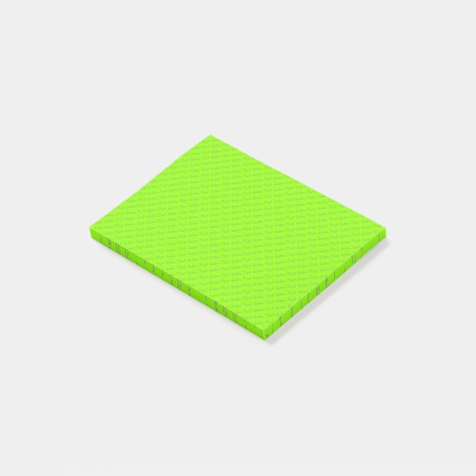 Kleine aangepaste tekst | Groen Post-it® Notes (Schuin)
