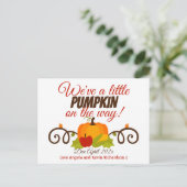 Kleine aankondiging van de Zwangerschap Briefkaart (Staand voorkant)