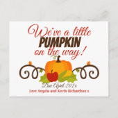 Kleine aankondiging van de Zwangerschap Briefkaart (Voorkant)