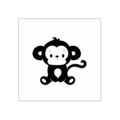 Kleine aap die zit rubberstempel (Afrduk)