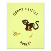 Kleine aap foto afdruk (Voorkant)