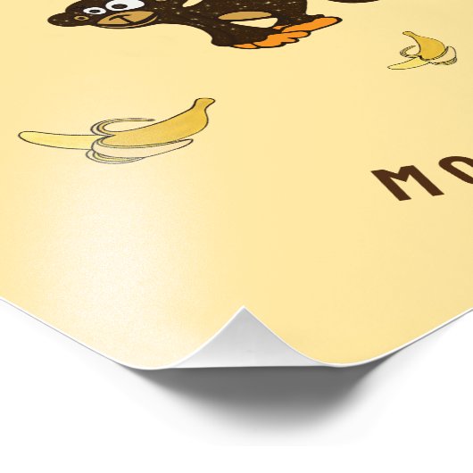 Kleine aap foto afdruk (Hoek)