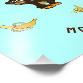 Kleine aap foto afdruk (Hoek)