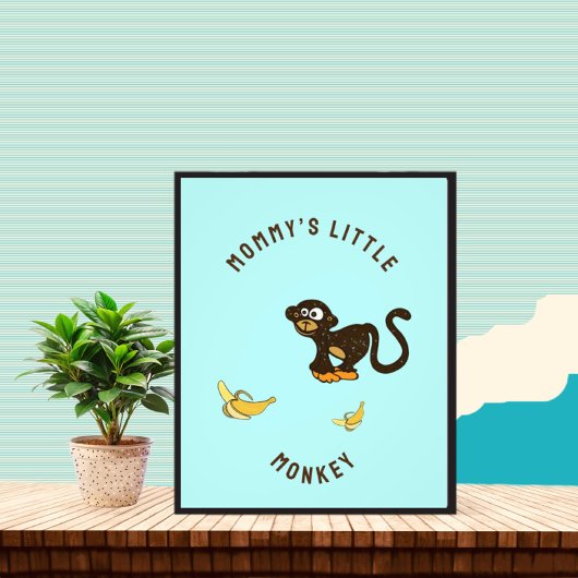 Kleine aap foto afdruk