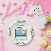 Kleine aap in een Wieg Bord voor tulppapier (Feest)