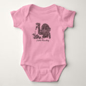 Kleine Aap Meisje Babysuit Romper (Voorkant)