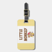 Kleine aap (meisje) bagagelabel (Voorkant verticaal)