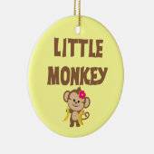 Kleine aap (meisje) keramisch ornament (Rechts)