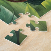Kleine Aap met Banaan Gepersonaliseerd Legpuzzel (Zijkant)