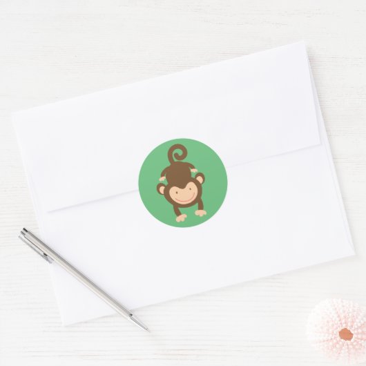 Kleine aap Stickers (Envelop)