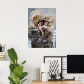 Kleine Aapjes | Heet Springs, Japan Poster (Thuiskantoor)