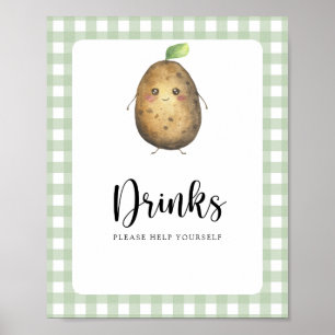 Kleine aardappel - Drinken helpen jezelf Poster