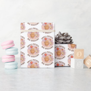 Kleine Aardappel Grote Dromen – Schattige Motivati Cadeaupapier