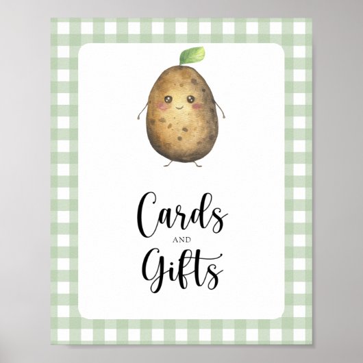 Kleine aardappel - kaarten en geschenken baby show poster (Voorkant)