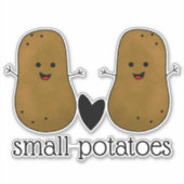 Kleine aardappelen sticker (Voorkant)