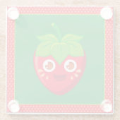 Kleine aardbeien Onderzetter (Achterkant)