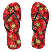 Kleine aardbeien teenslippers (Voetbed)