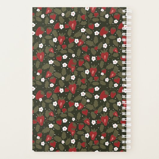 Kleine aardbeienplanner | schattige planner (Achterkant)