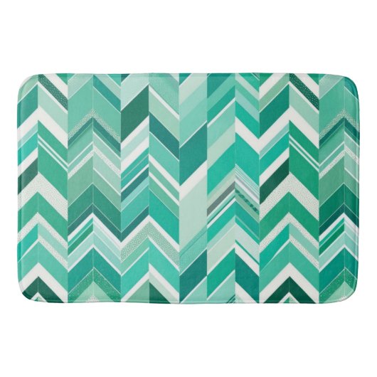 Kleine Abstracte Chevron Badmat (Voorkant)