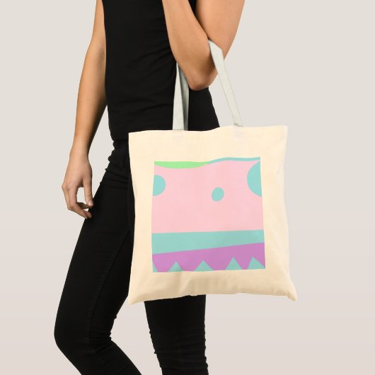 Kleine Abstracte Monster Canvas tas (Voorkant (product))