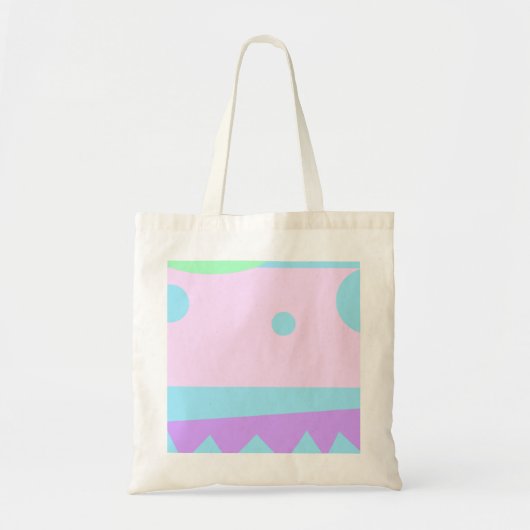 Kleine Abstracte Monster Canvas tas (Voorkant)