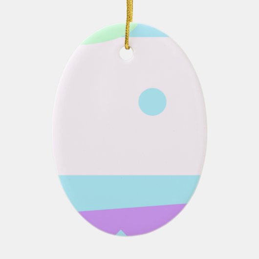 Kleine Abstracte monster of Abstract landschap Keramisch Ornament (Voorkant)