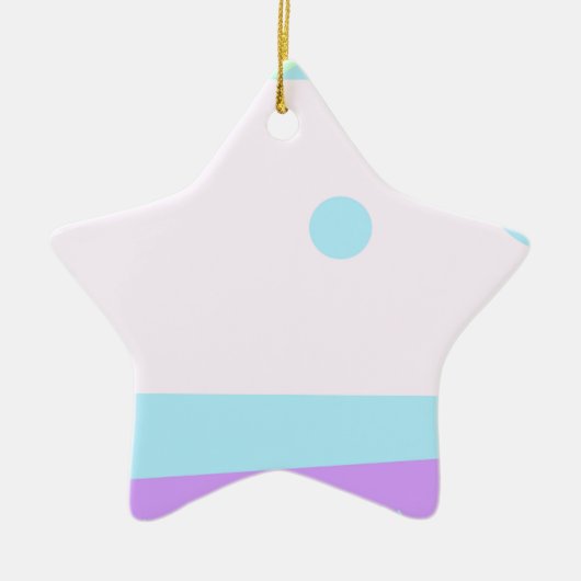 Kleine Abstracte monster of Abstract landschap Keramisch Ornament (Voorkant)