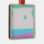 Kleine Abstracte monster of Abstract landschap Metalen Ornament (Rechts)