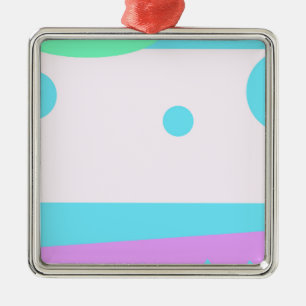 Kleine Abstracte monster of Abstract landschap Metalen Ornament