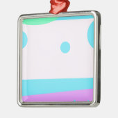 Kleine Abstracte monster of Abstract landschap Metalen Ornament (Links)