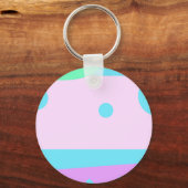 Kleine Abstracte monster of Abstract landschap Sleutelhanger (Voorkant)