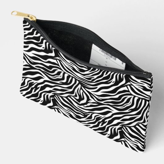 Kleine Accessoirezak Zebra Print Etui (Open)