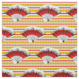 Kleine afdruk van de Spaanse ventilatorstripe verb Stof