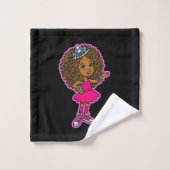 Kleine Afrikaanse Amerikaanse prinses Bad Handdoek (Wasdoekje)