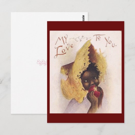  kleine Afrikaanse Valentijn Briefkaart (Voorkant / Achterkant)