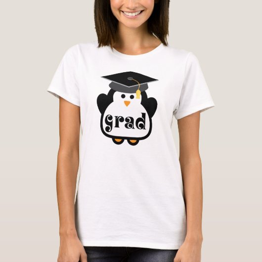 Kleine Afstudeerder Penguin Afstuderen Gift T-shirt (Voorkant)