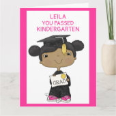 Kleine Afstuderen meid donkerder Kaart (Voorkant)