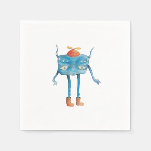 Kleine Alien Pi Servet (Voorkant)