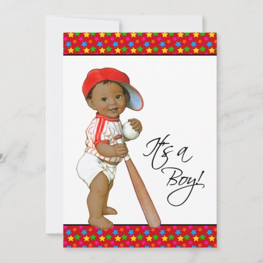 Kleine All Star Baby Shower Kaart (Voorkant)